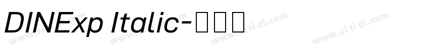 DINExp Italic字体转换